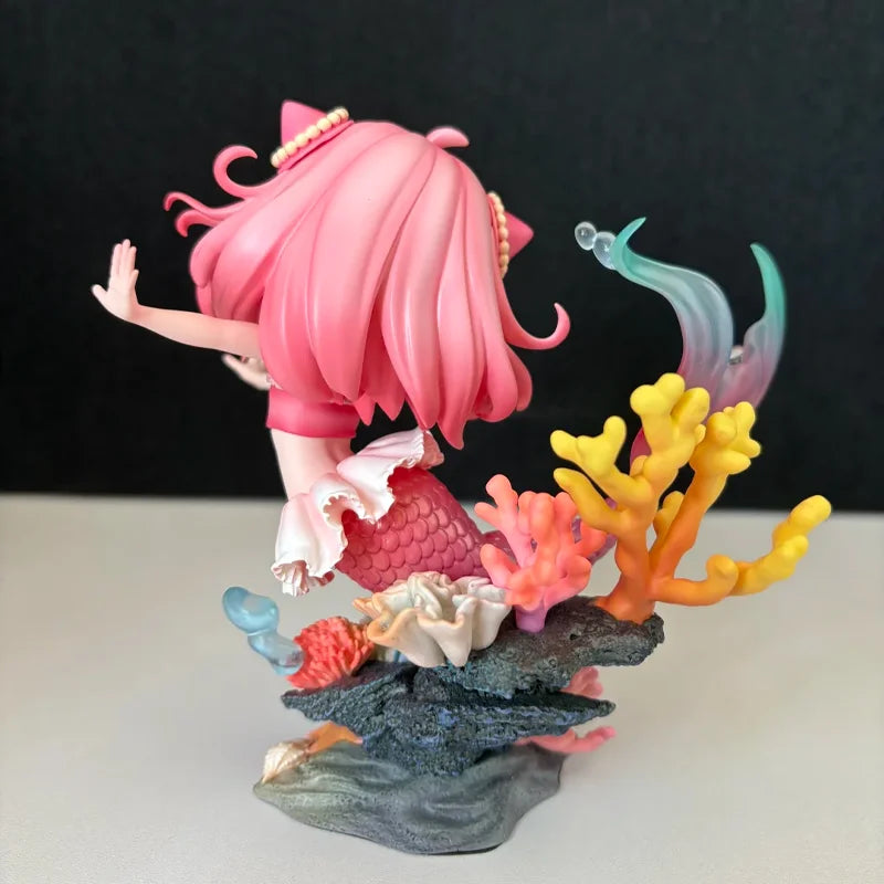 Mermaid Anya Gk Anime Figure Model Kit Desktop Ornament Cute Doll Statue Computer Case Decoration Collectible Trendy Toy Gifts