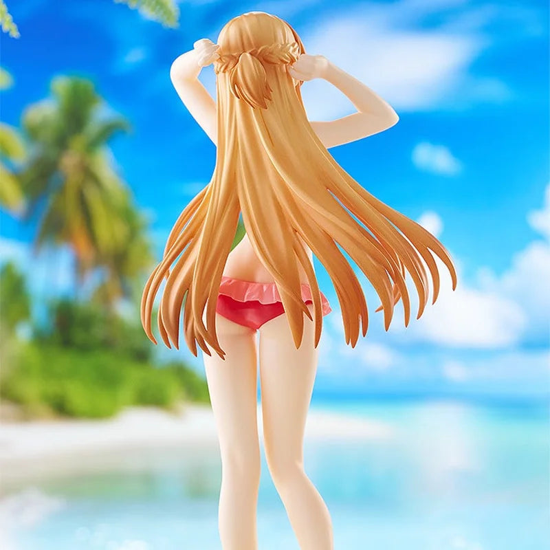 In Stock Genuine Pop Up Parade Beach Queens Sword Art Online Progressive Yuuki Asuna 17cm Figures Collectibles Models Ornament