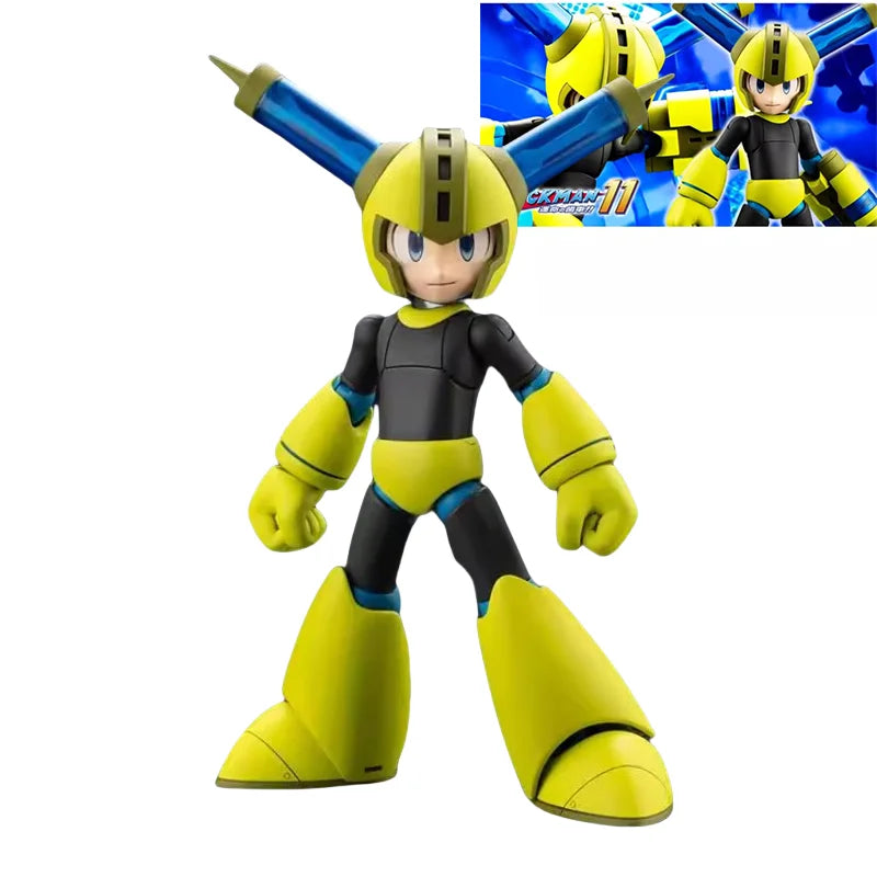 KOTOBUKIYA Original Anime Figure ROCKMAN 11 MEGA MAN SCRAMBLE THUNDER Ver. Action Figure Toys for Kids Gift Collectible Model