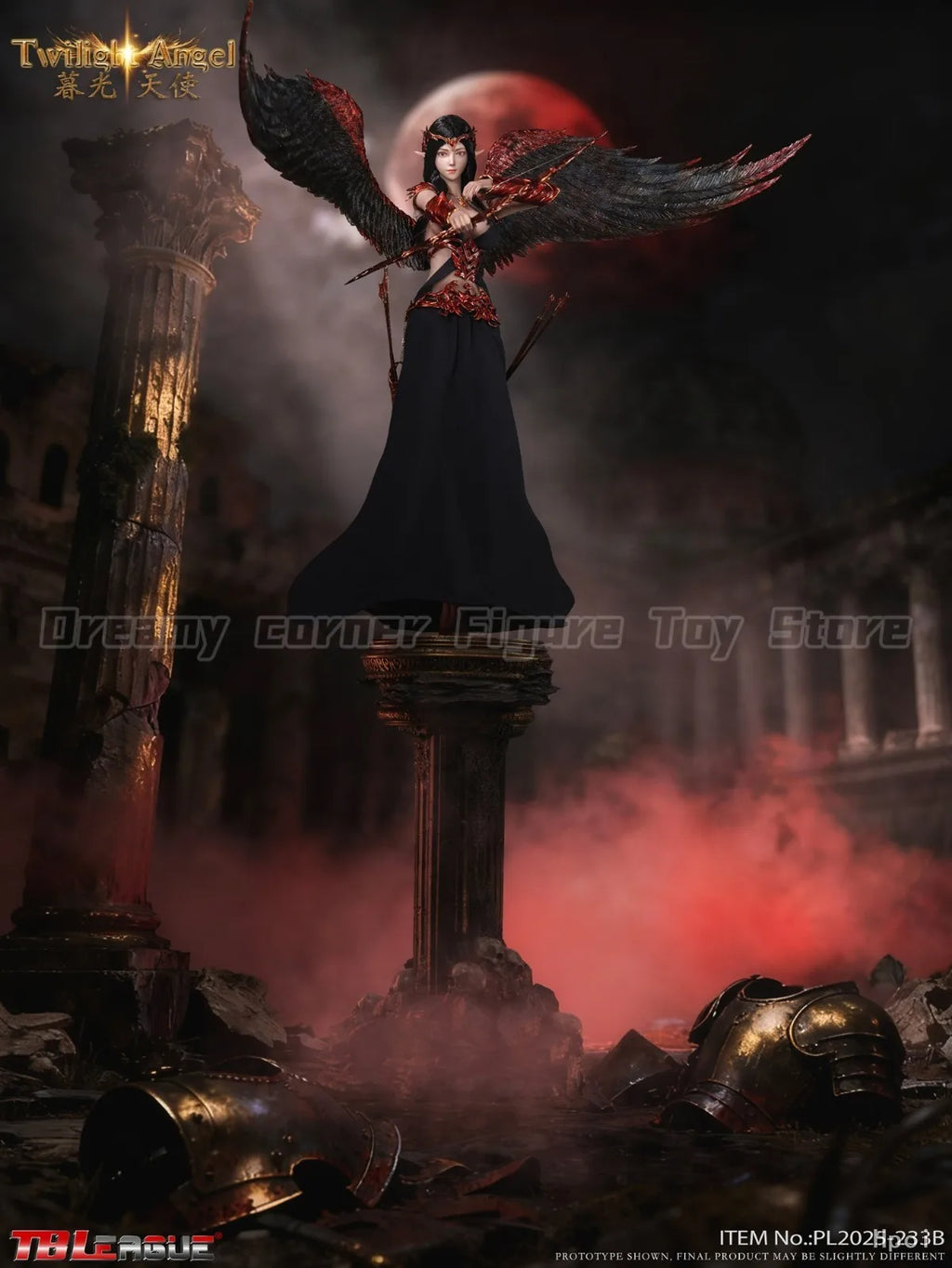 【Pre-sale】Original TBLeague PL2025-233B Twilight Angel Black 1/6 Action Figure Model Gift Ornament