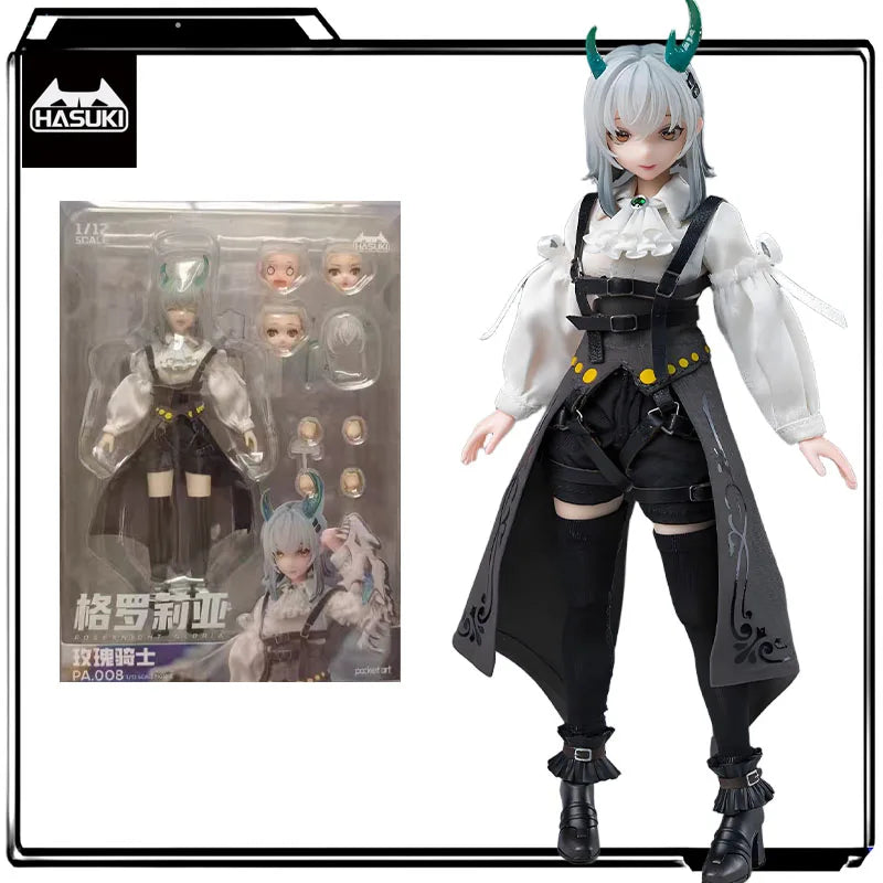 HASUKI Original PA 008 Rose Knight Gloria 155mm Anime Action Figures Toys for Boys Christmas Gift Collectible Model Ornaments