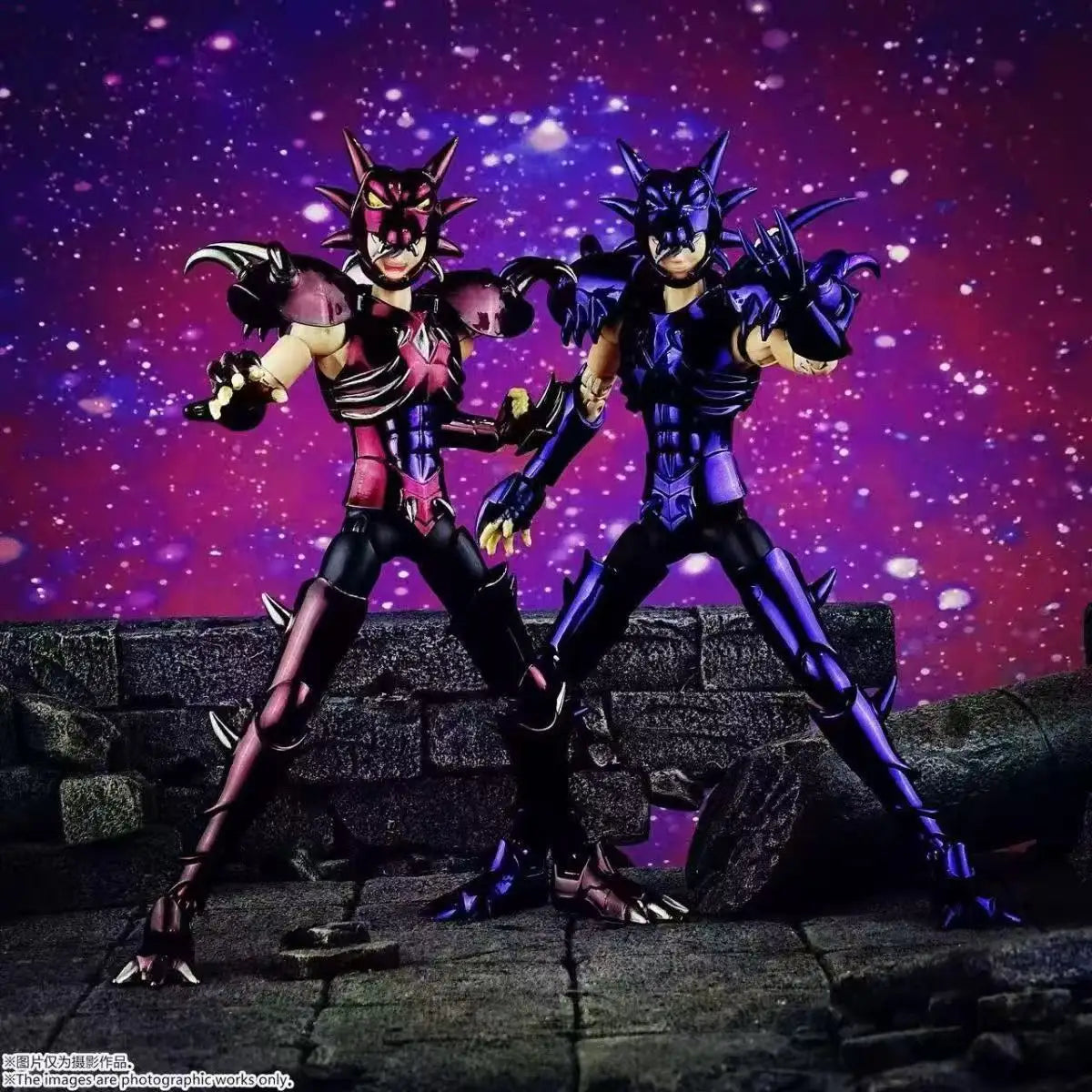 In Stock RH Saint Seiya Myth Cloth EXM Lycaon Phlegyas Hades Specters Knights of The Zodiac Anime Action Figure Toy Gift