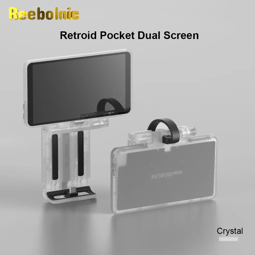 Reebolnic Retroid Pocket Dual Screen for RP4 Pro RP5 Handheld Game Console 5.5Inch Touch Screen TypeC Game Console Double Screen