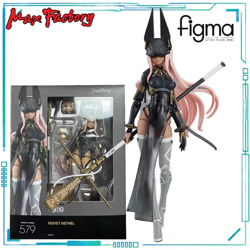Max Factory Genuine Figma Serie Hololive Mori Calliope und 579 FALSLANDER HEMET NETHEL 602 Mobile Modellfigur Exquisite Spielzeuge