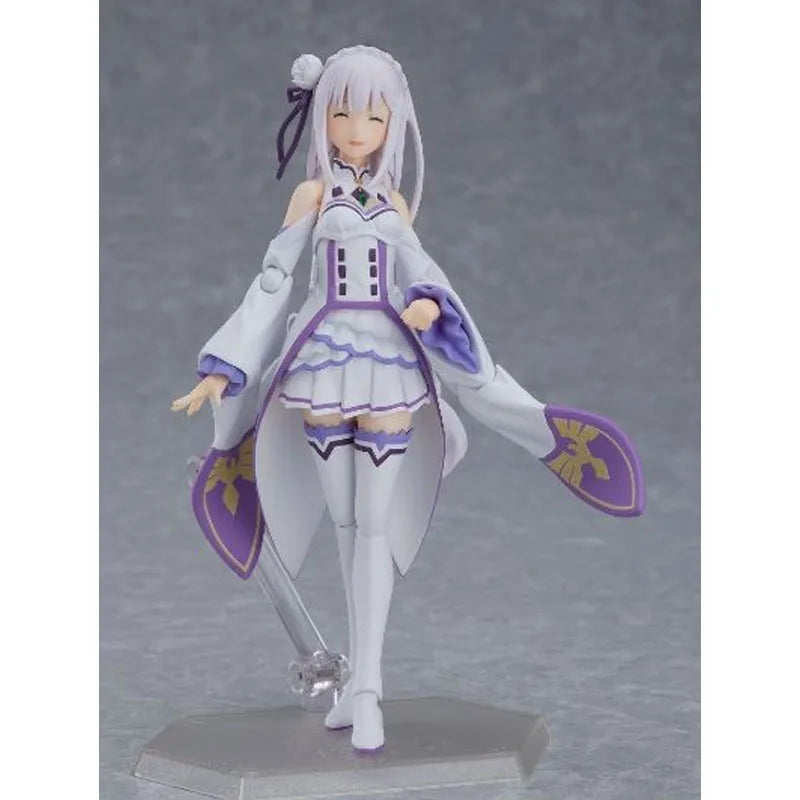 GSC Original Max Factory FIGMA 419 Emilia 140mm Anime Action Figures Toys for Boys Christmas Gift Collectible Model Ornaments