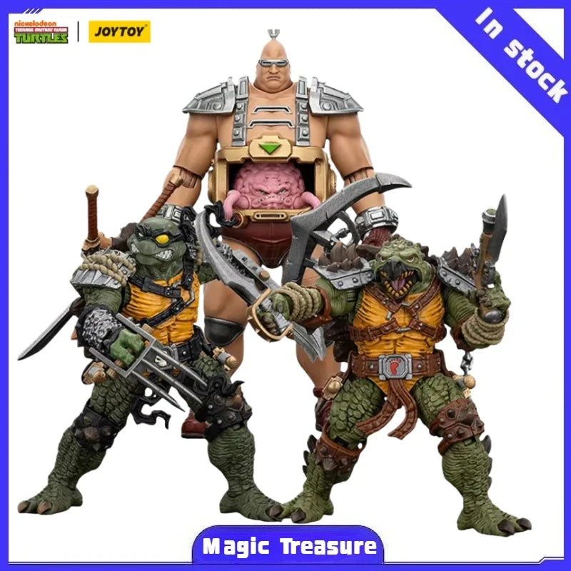 【MT】JOYTOY 1/18 Action Figure TMNT-Krang Slas Krang Slash Tokka Model Toy Gift Ornaments