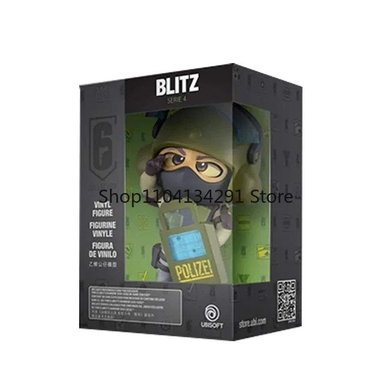 10cm R6 Rainbow Six Siege Figure Blitz Montagne Bandit Caveira Thermite Ash Action Figure Q Version Collection Decora Toys Gifts