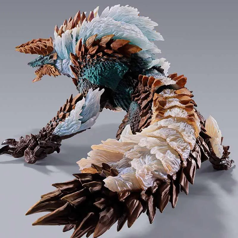 Bandai Original SHM Anime Figure MONSTER HUNTER ZINOGRE 20th Anniversary Edition Action Figure Toys For Boys /Girls