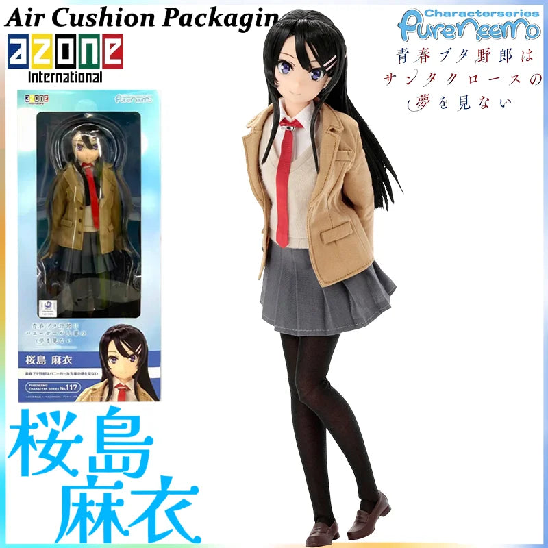 Azone Genuine PureNeemo Character Series Aobuta‌ Sakurajima Mai‌ No.117 1/6 Doll Collectible Anime Girl Action Figures Model Toy