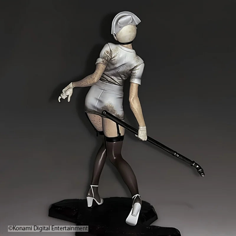 New Products In Stock Japanese Authentic Konami Silent Hill Bubble Head Nurse Red Pyramid Scenery Figure Toy Holiday Gift