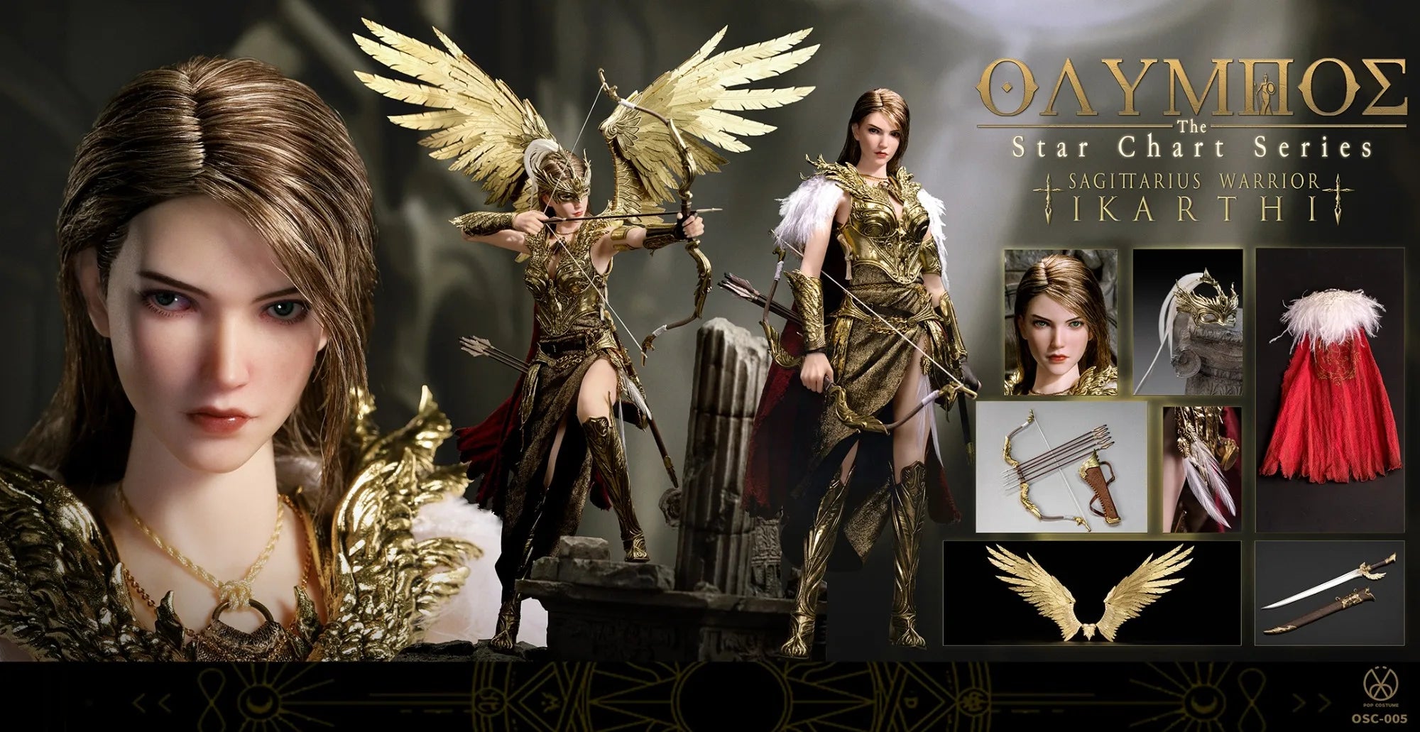 【Auf Lager】Original POP COSTUME OSC-005 Die Sternkarte Serie Schütze Krieger Icarti 1/6 Actionfigur Spielzeugsammlung Modell