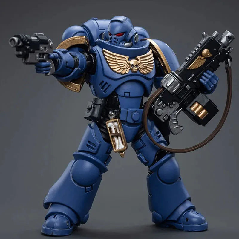 JOYTOY Warhammer 40K 1/18 Ultramarines Intercessors Action Figure 12cm Soldier Figurine Model Toy for Collection