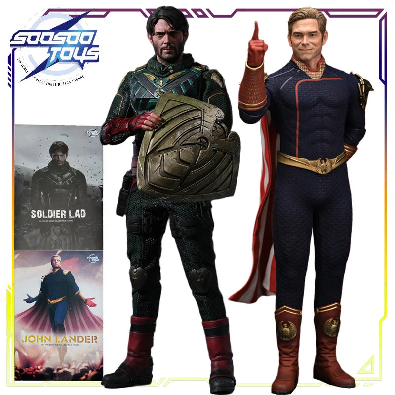 Soosoo Toys Original Black Robe Pickets Series Soldier Boy\Homelander Anime Action Figure Model Toys Ornaments Gifts Fo Boys