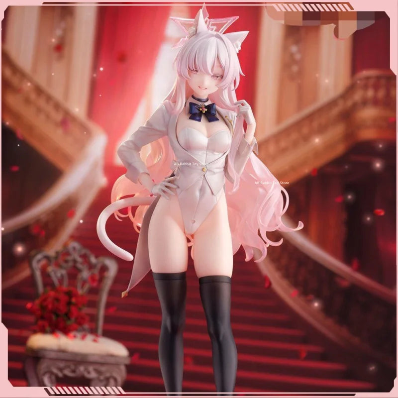 Blue Archive Anime Figure Akira Kiyosumi Figurine Cat Ear Shape Kawaii Girl Statue Room Deoration Doll Collection Birthday Gifts