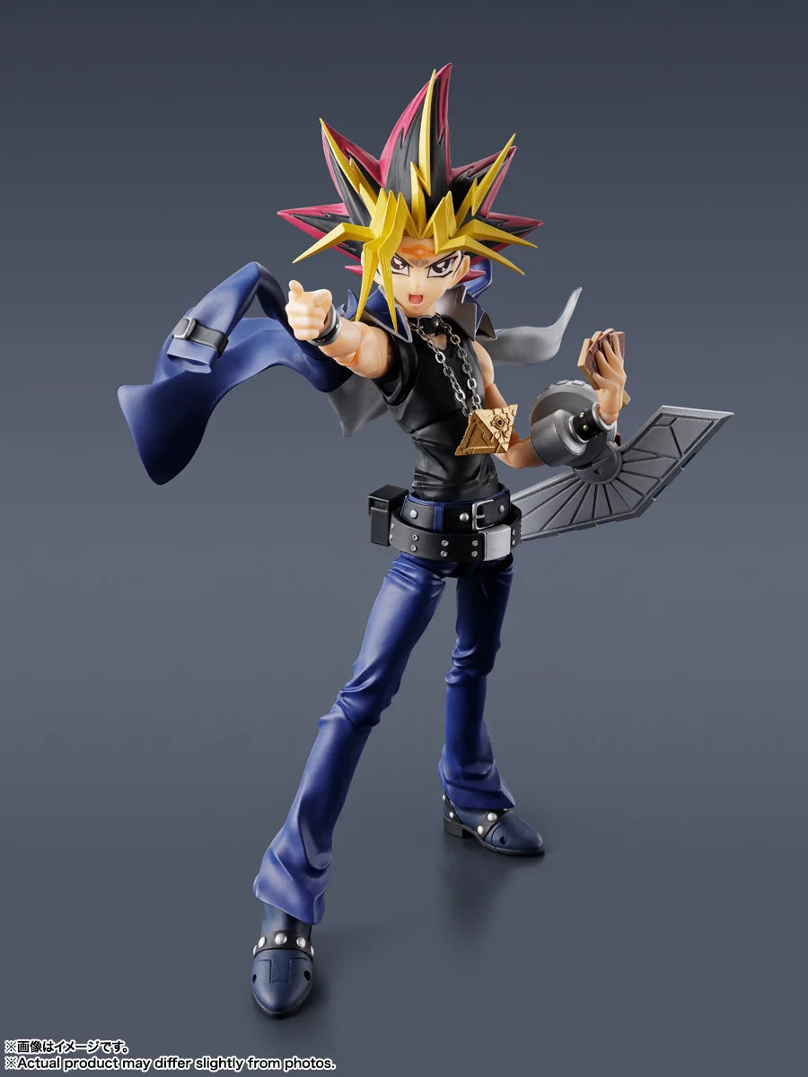 In Stock Original Bandai Sh Figuarts Shf Yami Yugi Yu-gi-oh! Duel Monsters Action Figures Anime Model Toys Figures Collection