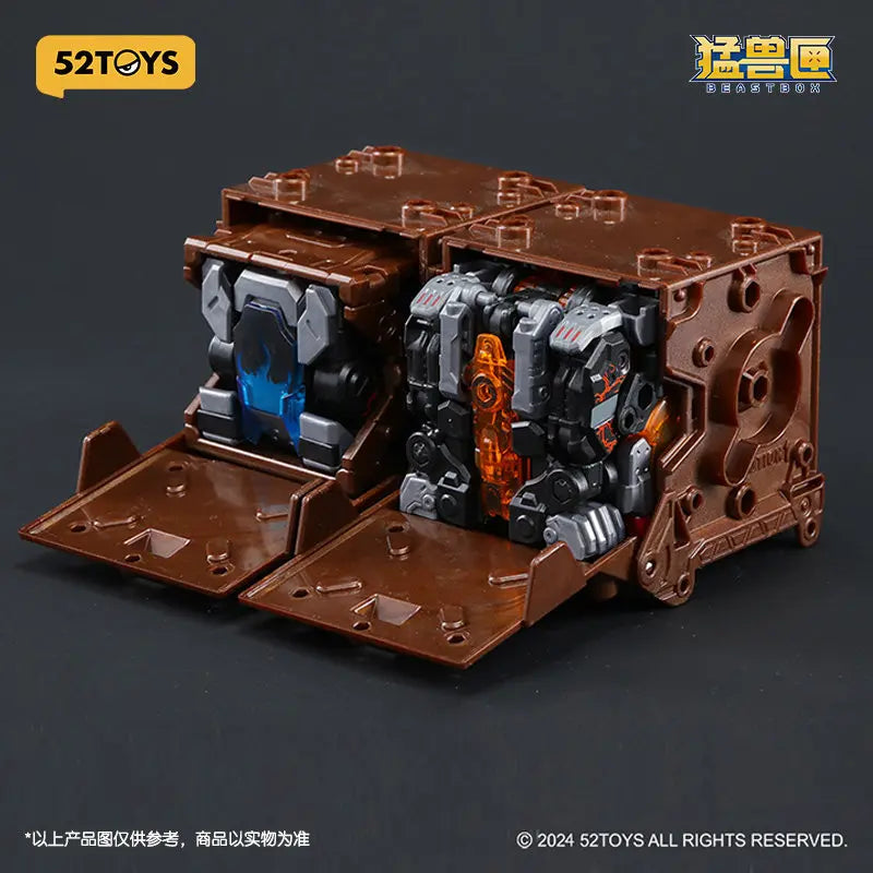 52toys Beast Box Serie Dinosaurier-Transformations-Spielzeug-Set - Flame Master & Ice Master Trendige Mech-Modell Actionfiguren Weihnachten
