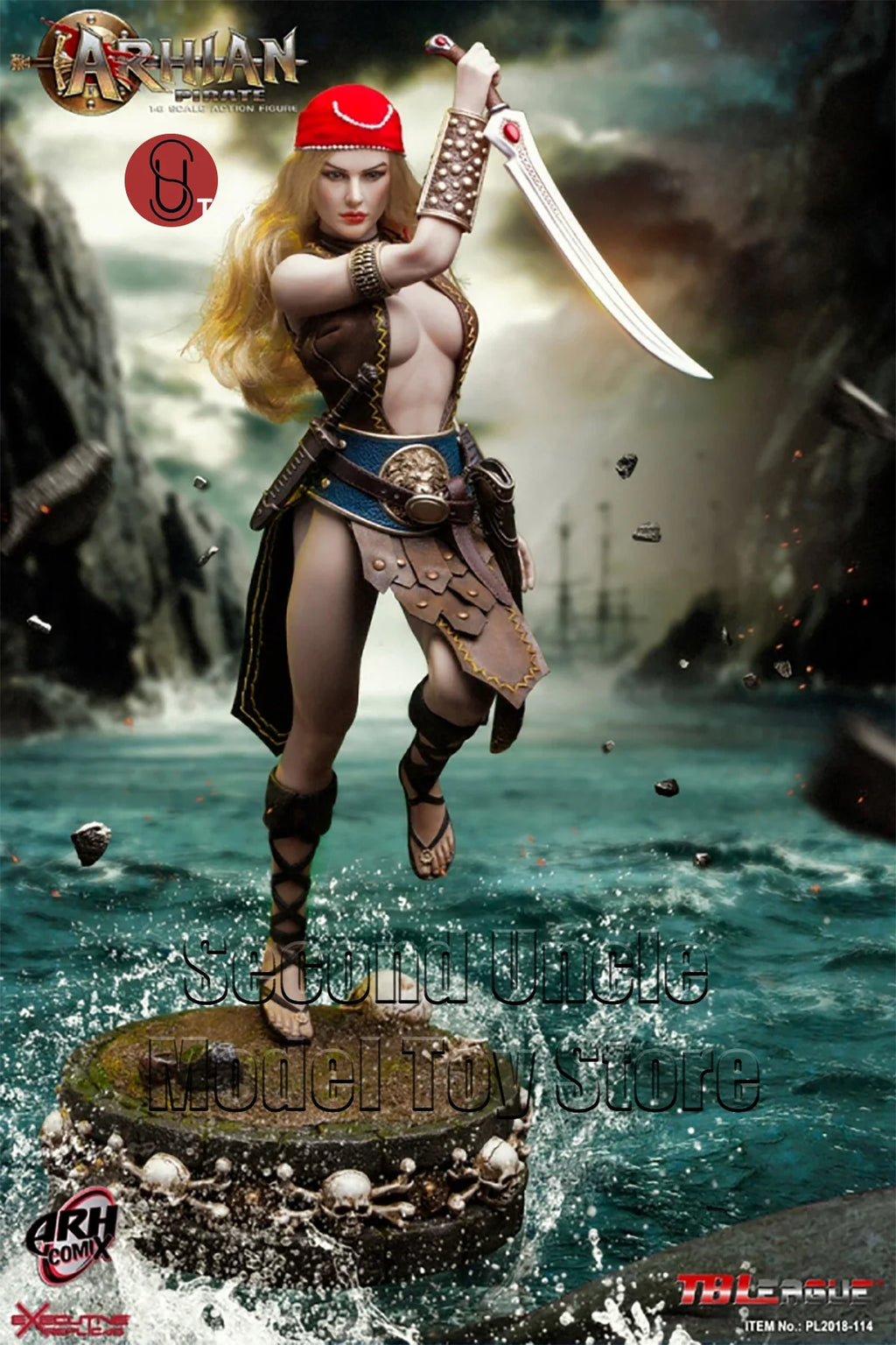 TBLeague PHICEN PL2018-114 1/6 Arhian Pirate 12'' Female Soldier Action Figure Full Set Collectible Model Toys Gift
