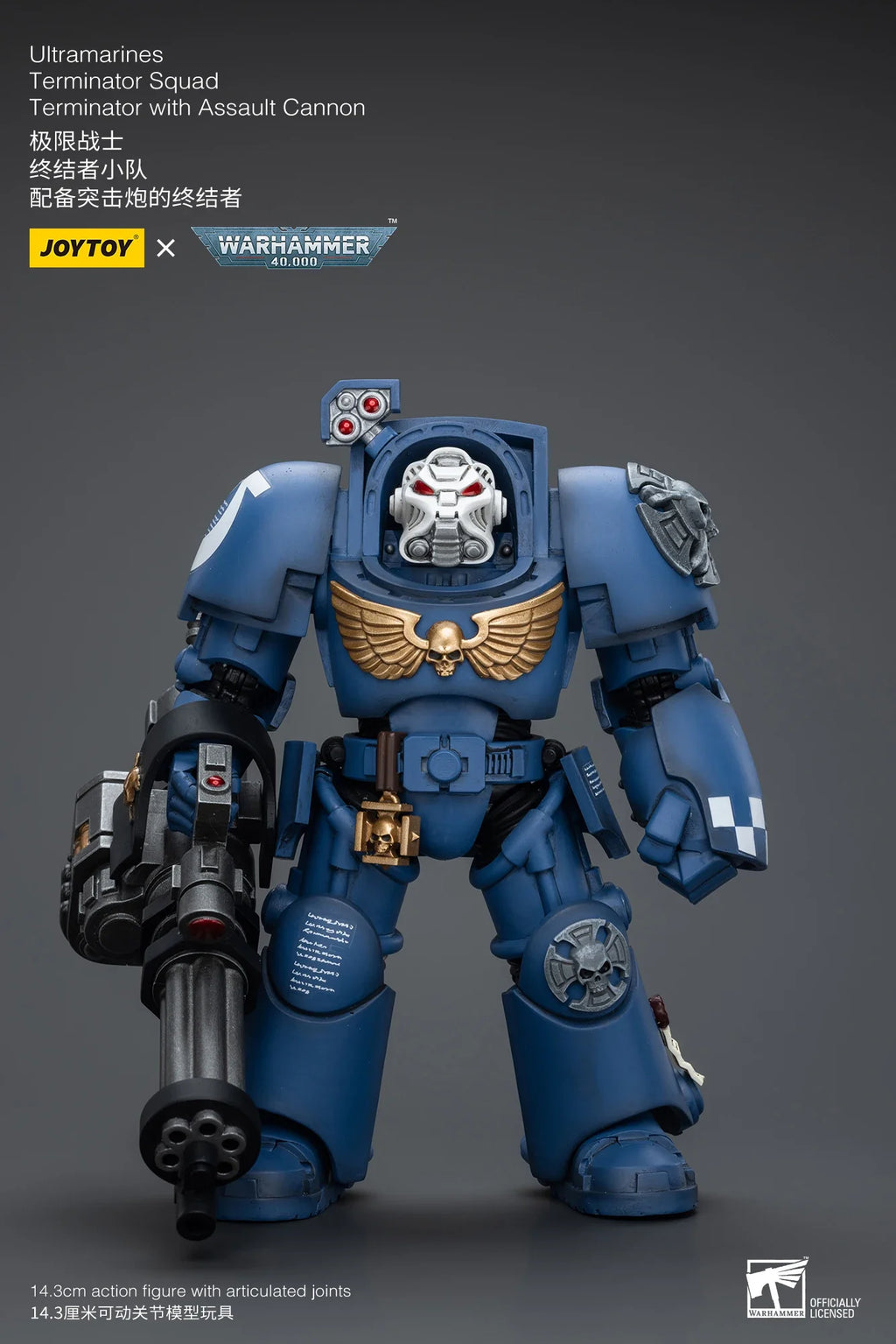 【In stock】JOYTOY WARHAMMER 40000 Terminator with Assault Cannon 1/18  Action Figures Collectibles Models Classic Anime Toys