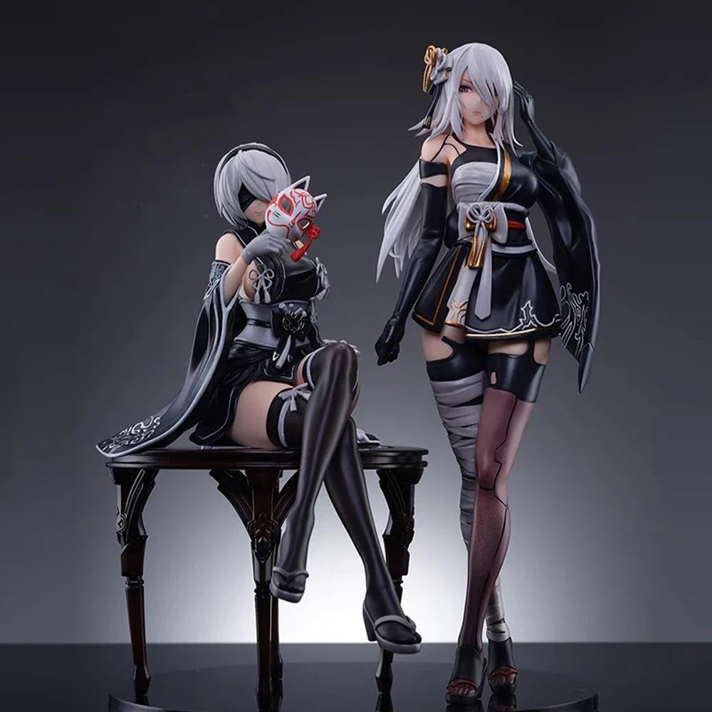 Anime 2Byorha figure 2Byorha action figure 2Byorha figurine Doll PVC kimono Model Toys Collection Statue Gifts Desktop figurine