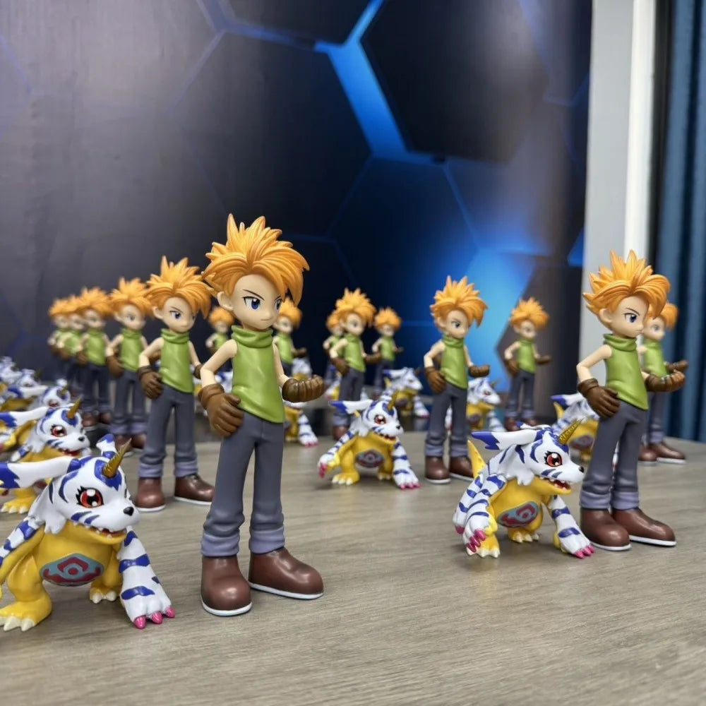8-16.5cm Anime Digimon Adventure Figure Ishida Yamato And Gabumon Action Figure PVC Collectible Model Toys Gifts