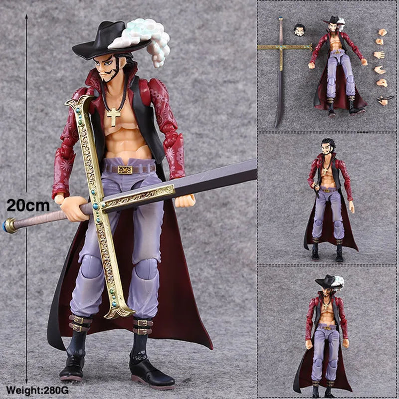 New Anime One Piece Monkey D. Luffy Zoro Portgas D Ace Ko Articulated Action Figure Joints Moveable Collectible Model Toys Gift