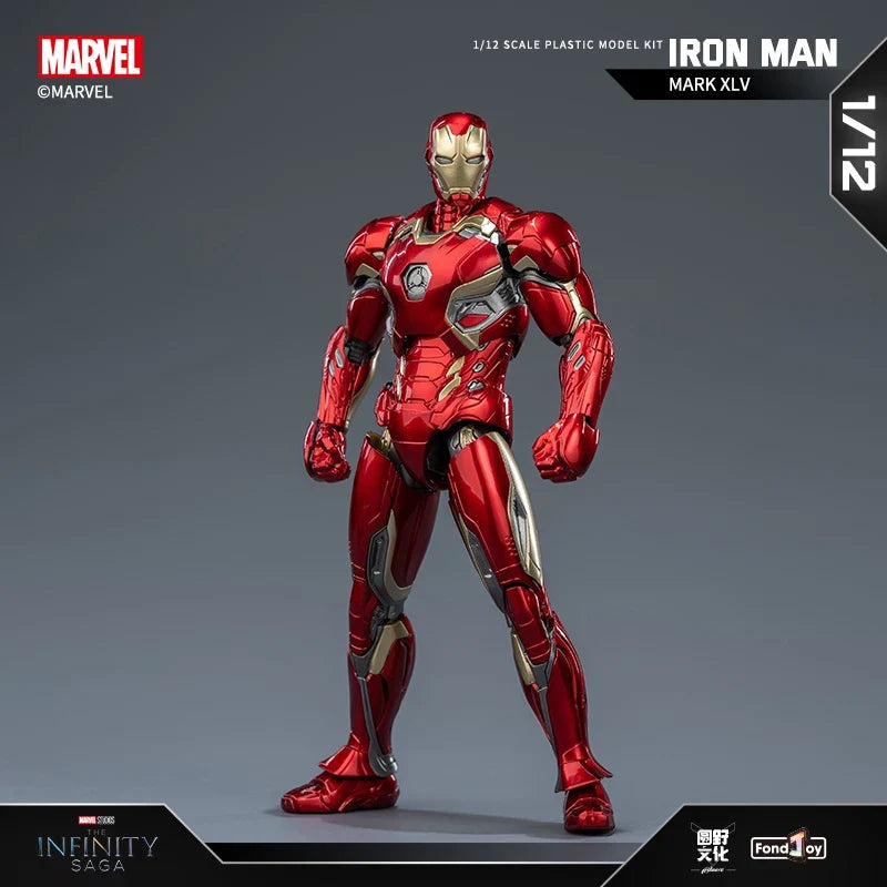 Fondjoy Iron Man MK45 46 Spiderman Venom Assembled Model ABS ACITON  FIGRUE Toy 15cm 1/12 Movie Mdoel Figure Collect Hobby Gifts