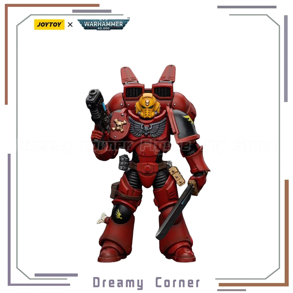 【In stock】JOYTOY Warhammer 40K Blood Angels Jump Pack Intercessors Sergeant with Plasma Pistol 1/18 Action Figure Model Toys