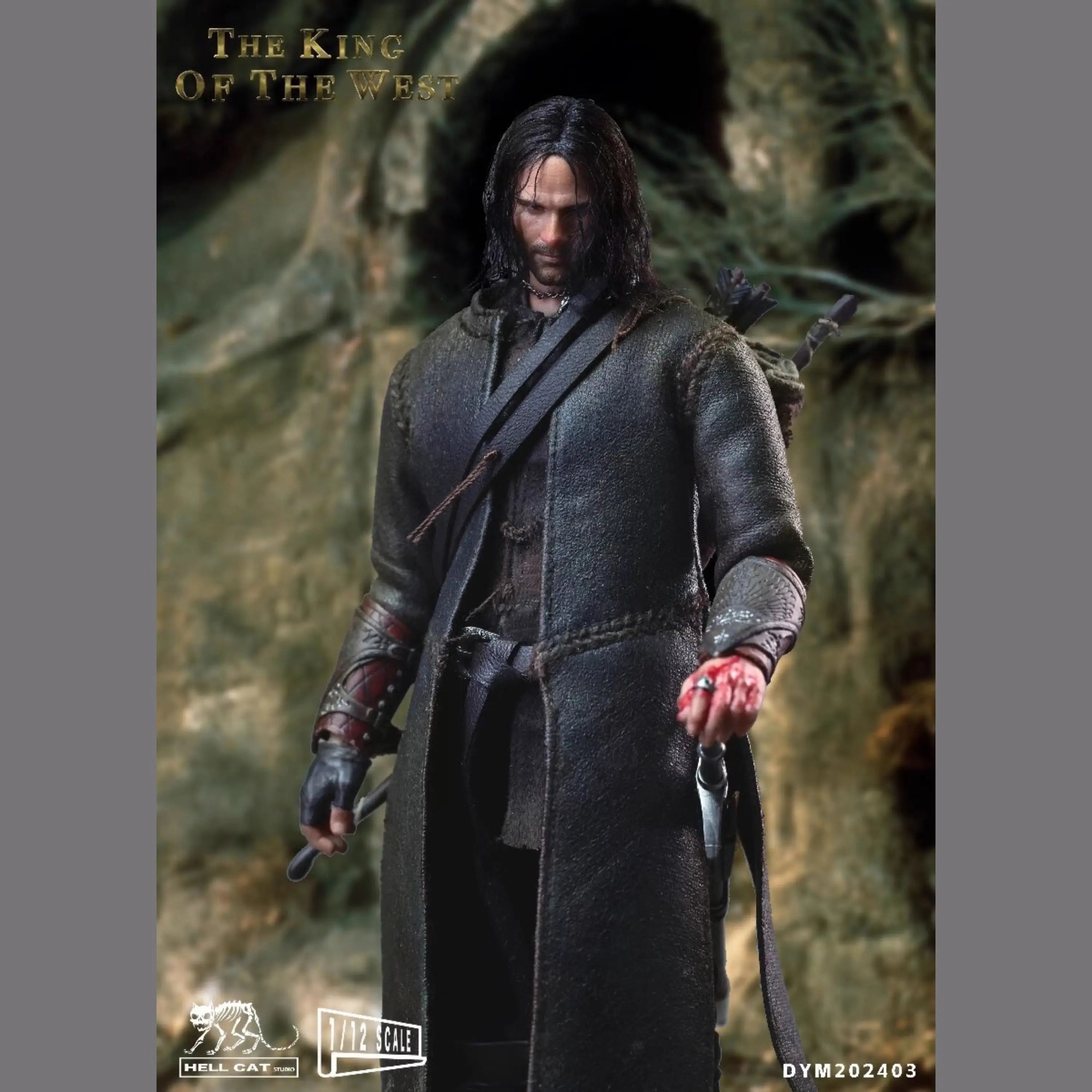 In Stock Hell Cat Studio 1/12 The King of The West Aragorn Anime Action Figures Toys Model PVC Gift Collector