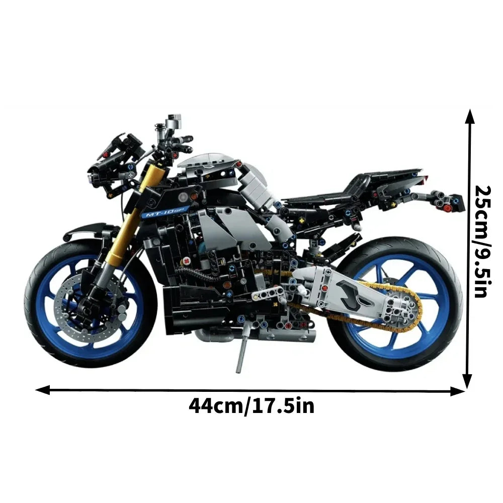 Technical MT-10 SP Motorcycle Model Building Blocks Advanced Building Set For Adults Bricks Toys Gifts Vehicles 1478pcs