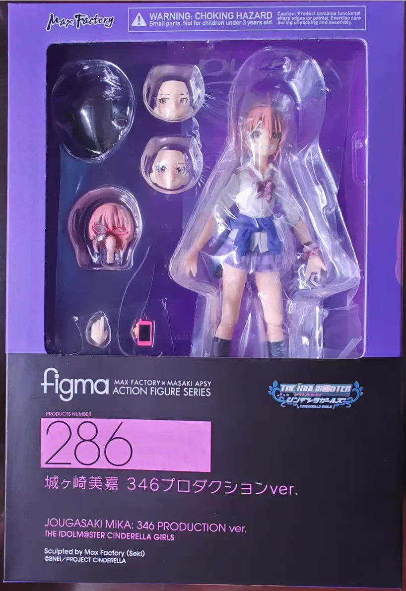 Original Max Factory Figma#268 THE IDOLM@STER Cinderella Girls Jougasaki Mika Anime Figure Model Toy Gift Collection