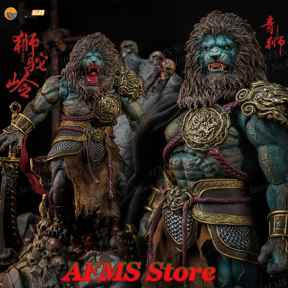Nottaa YM005 1/12 Scale Collectible Figure Cyan Lion Brave The King of Battlefield Warriors Best Myth Action Figure Soldier