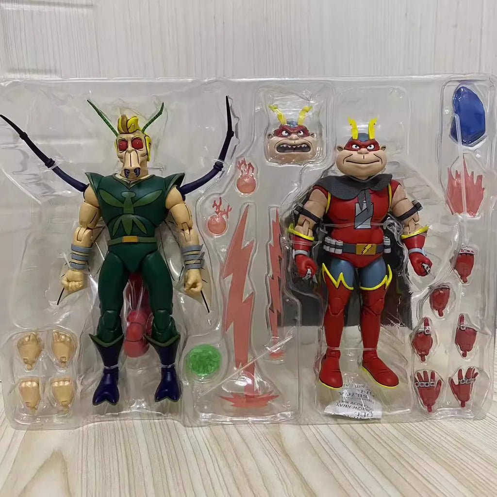 NECA 54291 Toys Teenage Mutant Ninja Turtles Bugman And Electrozapper 2 Pack 18 cm Action Figures Original Doll Model Collection