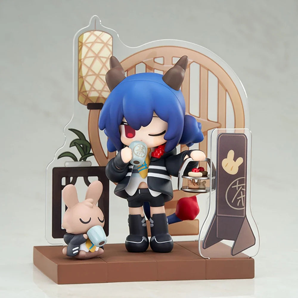 Original APEX-TOYS Have Some Dessert Q Version Series  Arknights Anime Figure Chen Talulah Arutorias Action Model 10CM Gift