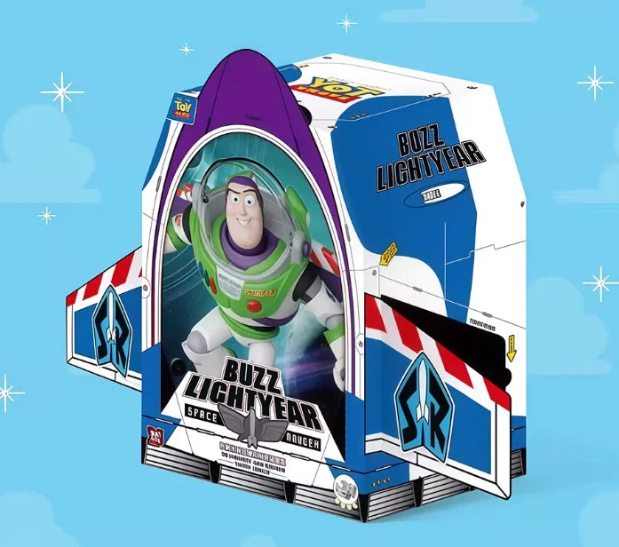 Auf Lager Disney Toy Story Buzz Lightyear Actionfigur 17 Gelenke beweglich Sammlerstück zusammengebautes Modell Spielzeug Ornament Geburtstagsgeschenk