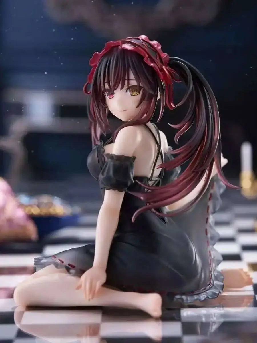 Anime Figure Poseable Doll Model Toy Gift Limited Edition Kurumi Tokisaki Nightwear Car Decor Collection