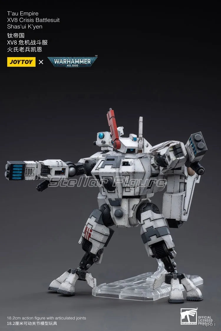 【SF】JOYTOY 1/18 Action Figure T'au Empire XV8 Crisis Battlesuit Shas'ui K'yen Model Toys Gifts Collection Ornaments
