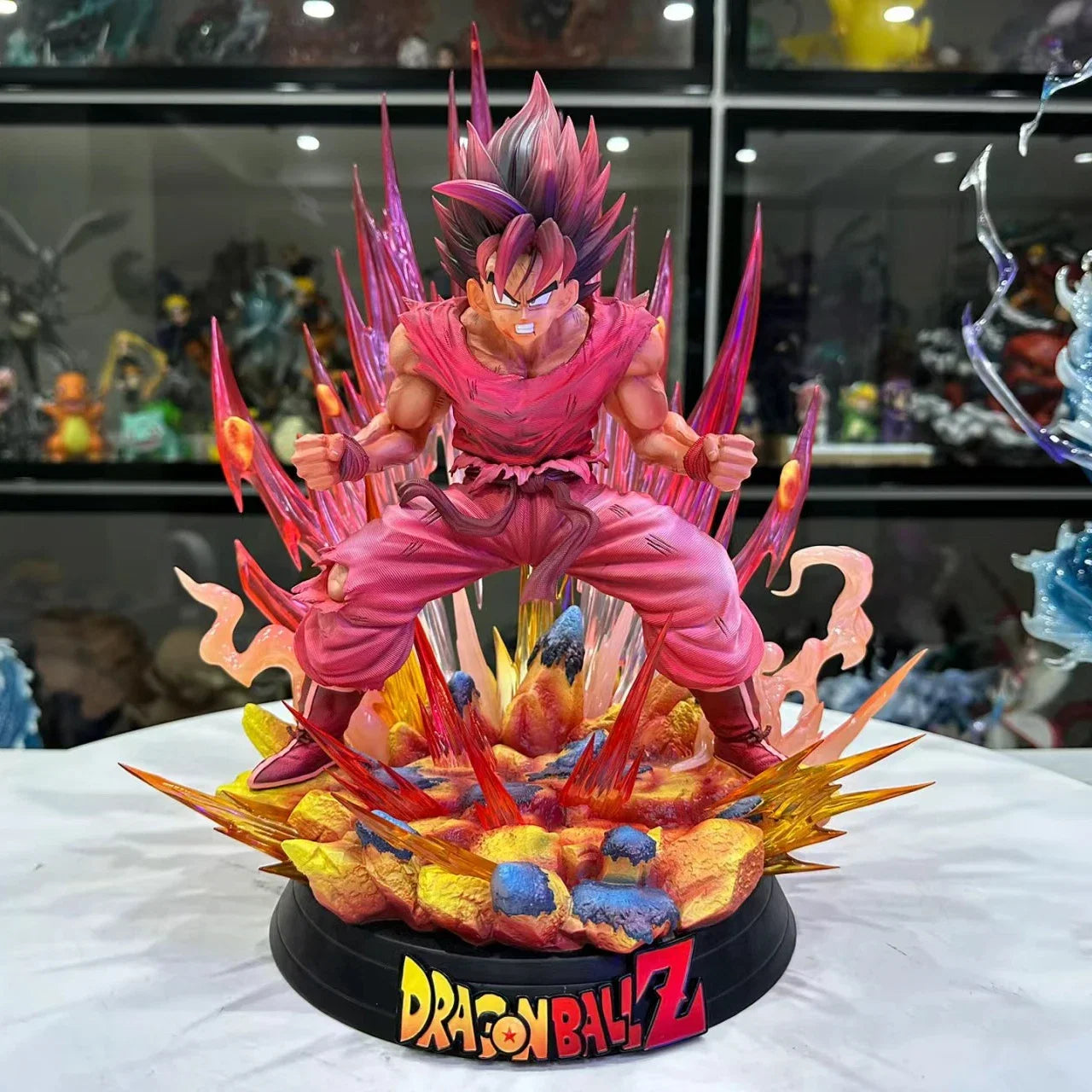 38cm DBZ Anime Dragon Ball Z Figure Kaiouken Goku Action Figure PVC Collection Model Toys Gifts