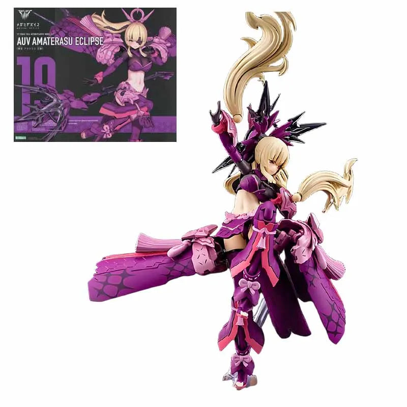 Genuine Original KOTOBUKIYA MEGAMI DEVICE AUV AME NO UZUME SUNSHINE AUV AMATERASU ECLIPSEAnime Action Figure Assembly Model Toys