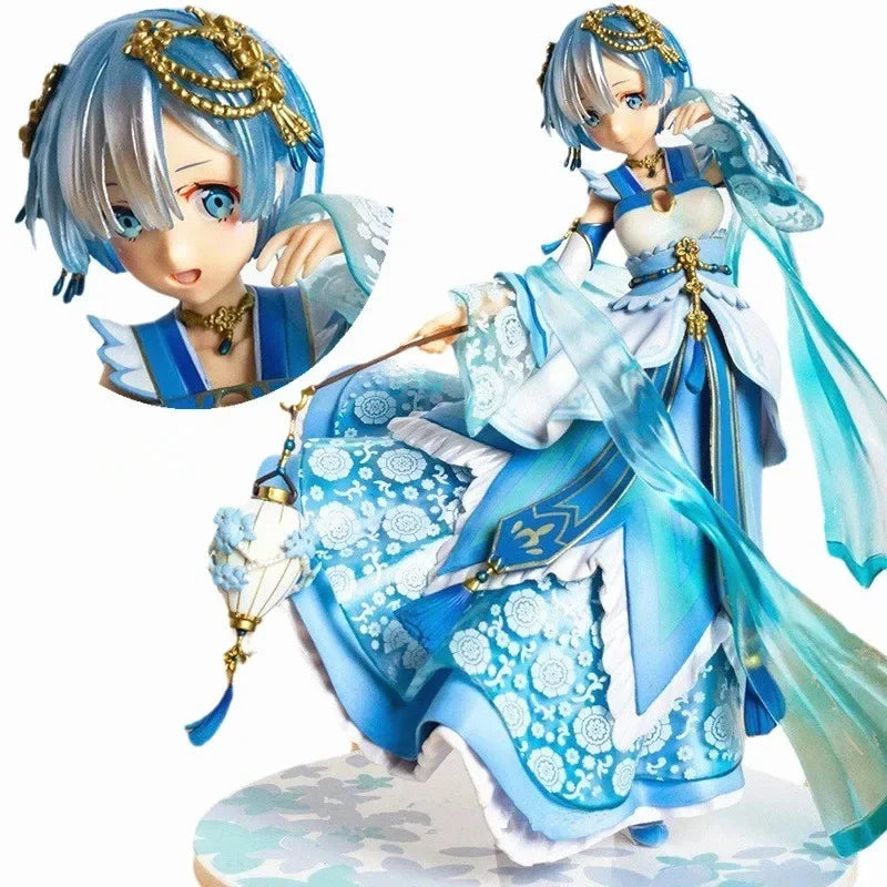 25cm Sexy Girl Figures Rem Hanfu Kawaii Girs Figura Sexys Rem Ornaments Collection RE Dolls Life in A Different World Toys Boys