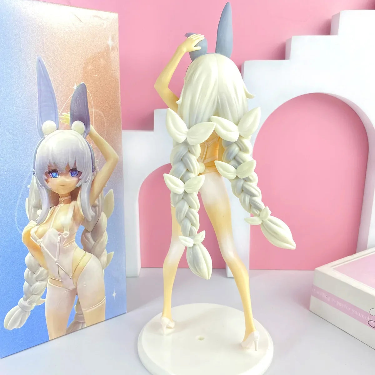 27CM Anime Azur Lane Le Malin Figure Sexy Cute Bunny Girl Anime Standing Posture Model Toy Gift Collection  Ornaments PVC