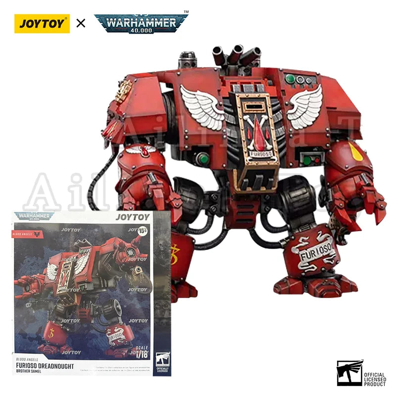 JOYTOY 1/18 Action Figure Mecha 40K Blood Angels Furioso Dreadnought Anime Collection Model Toy Gift