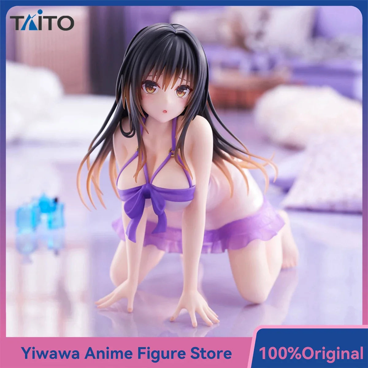 TAITO To Love-Ru Darkness Desktop Cute Figure Kotegawa Yui Room Wear ver. Anime Figures Bishoujo Ornament Collectible Model Toy