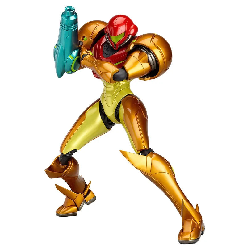 Max Factory Original Figma Another M Samus Aran Anime Action Figures Toys for Boys Christmas Gift Collectible Model Ornaments