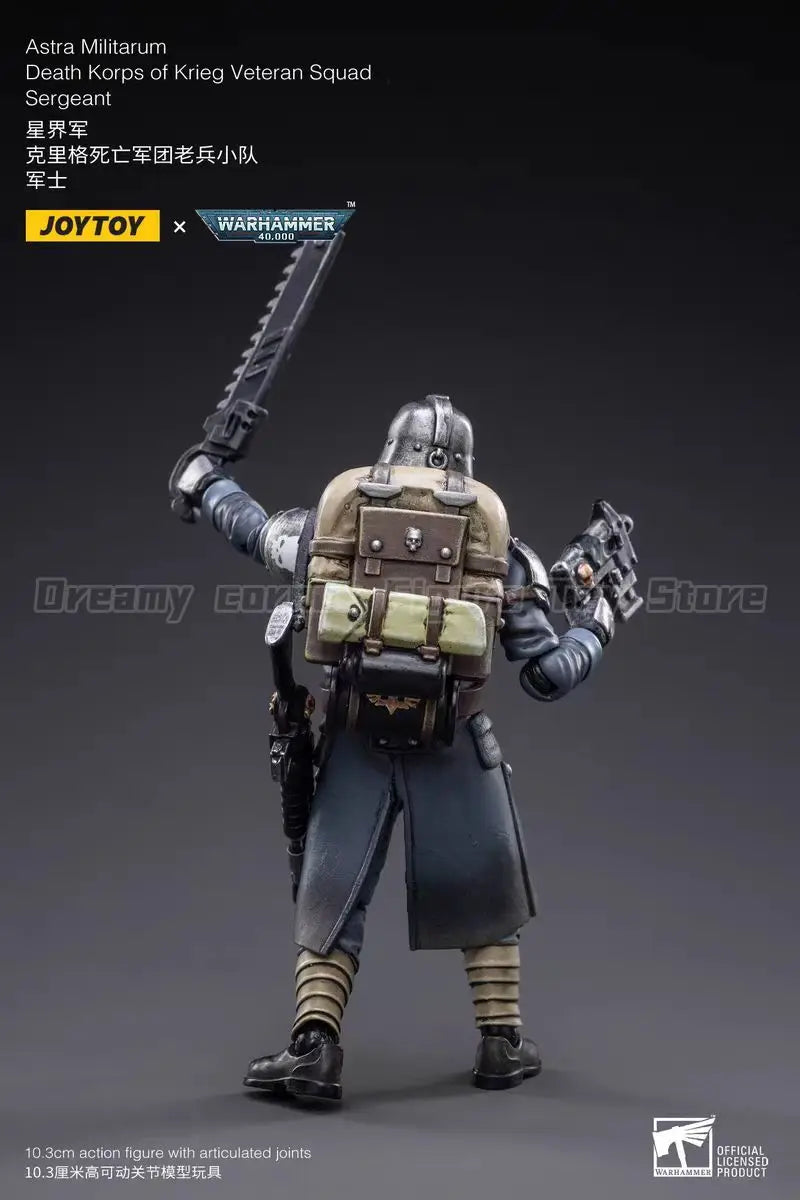 【In Stock】JOYTOY Warhammer 40K Astra Militarum Death Korps of Krieg Veteran Squad 3PCS 1/18 Action Figure Toys