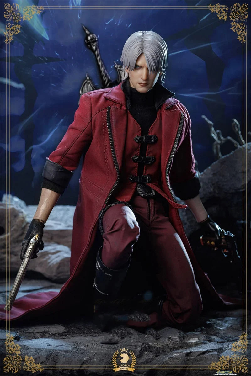 Asmus DMC100LUX 1/6 Scale White Hair Red Clothes Devil Hunter Dante Deluxe Edition Full Set 12inch Action Figure Model Dolls