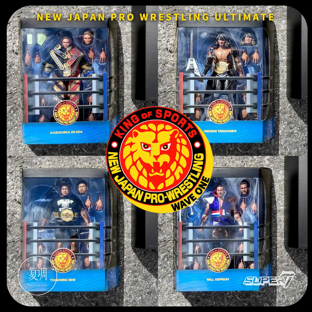 Super7 New Japan Pro Wrestling Bushi Hiromu Takahashi Tetsuya Naito Series 2 NJPW Ultimate Edition 7 Zoll