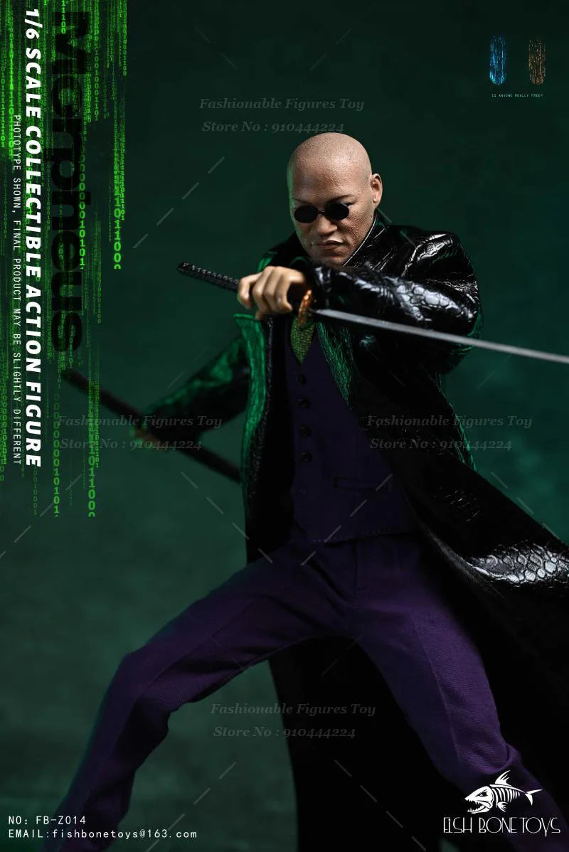 FISH BONETOYS 1/6 FB-Z014 Men Soldier Morpheus Yahya Abdul-Mateen II Dolls Full Set 12Inch Action Figure Body Best Collection