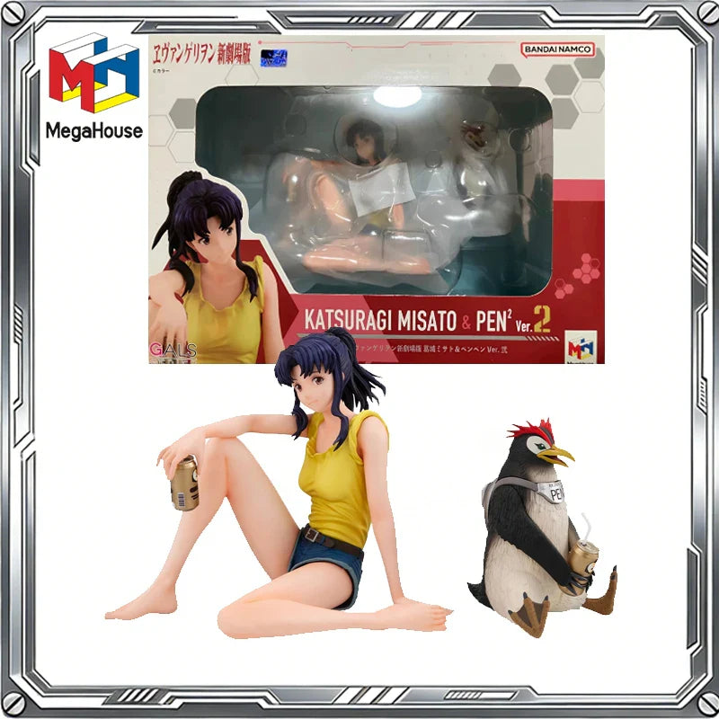 MegaHouse Original GALS Neon Evangelion Film Anime Katsuragi Misato PENPEN Ver.2 Actionfigur Spielzeug Geschenk Sammlermodell