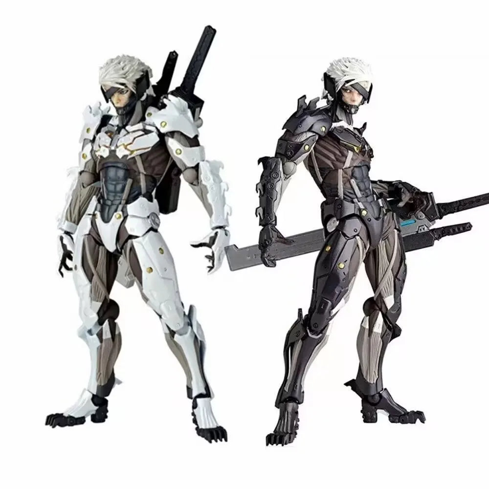 14CM hot Metal Gear Raiden articulated Action figure Metal Gear Character Model ornament Doll Statue Joint Movable game Toy Gift
