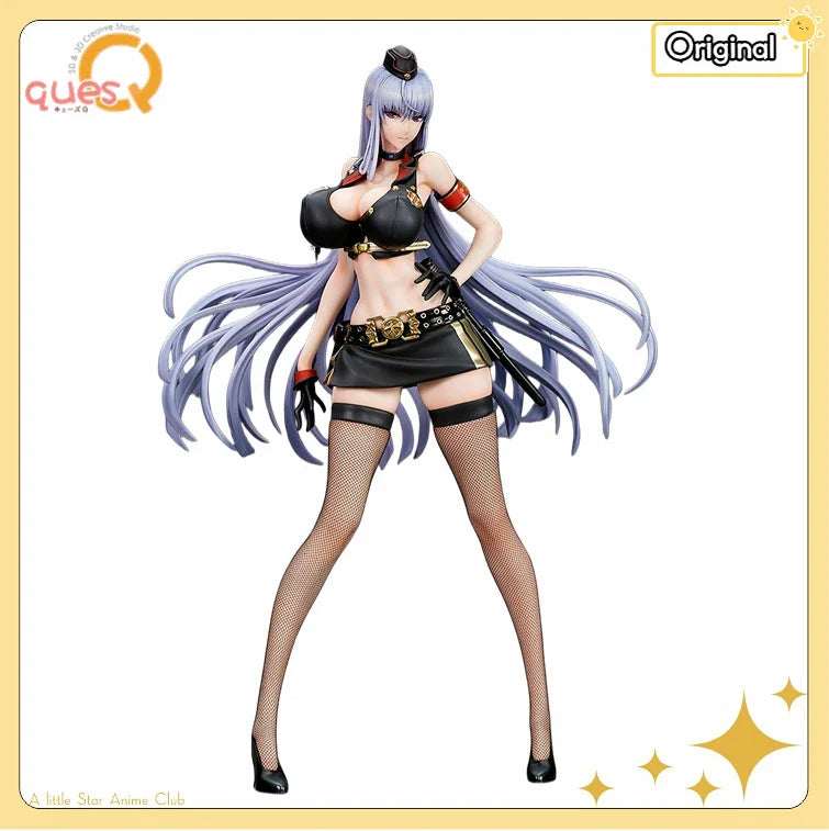 In Stock Original QuesQ Valkyria Chronicles 4 Selvaria Bles Swimsuit 1/7 Scale Model Toy